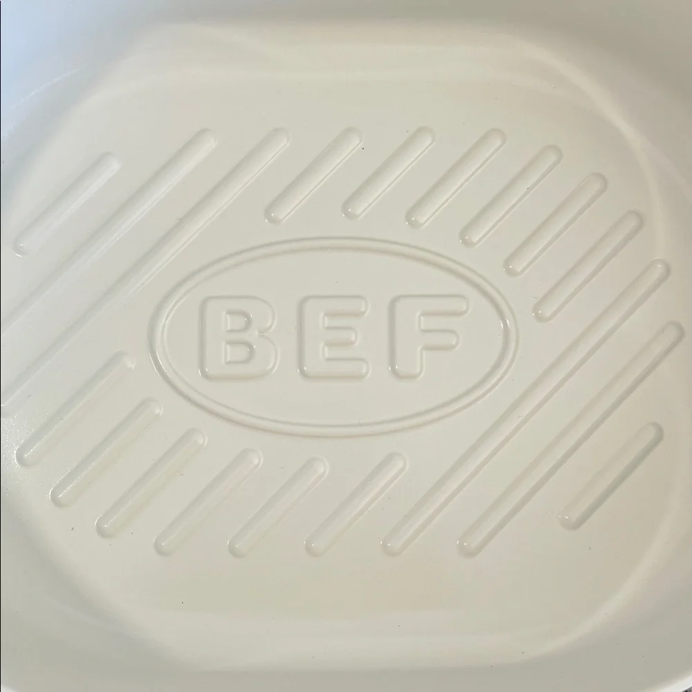 Neoflam Better Finger Kitchen Non Stick 10 Inch BBQ Oval Grill Pan w/ Handle NWT